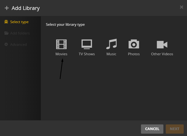 adding movies to plex