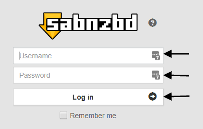 sabnzbd forgot password